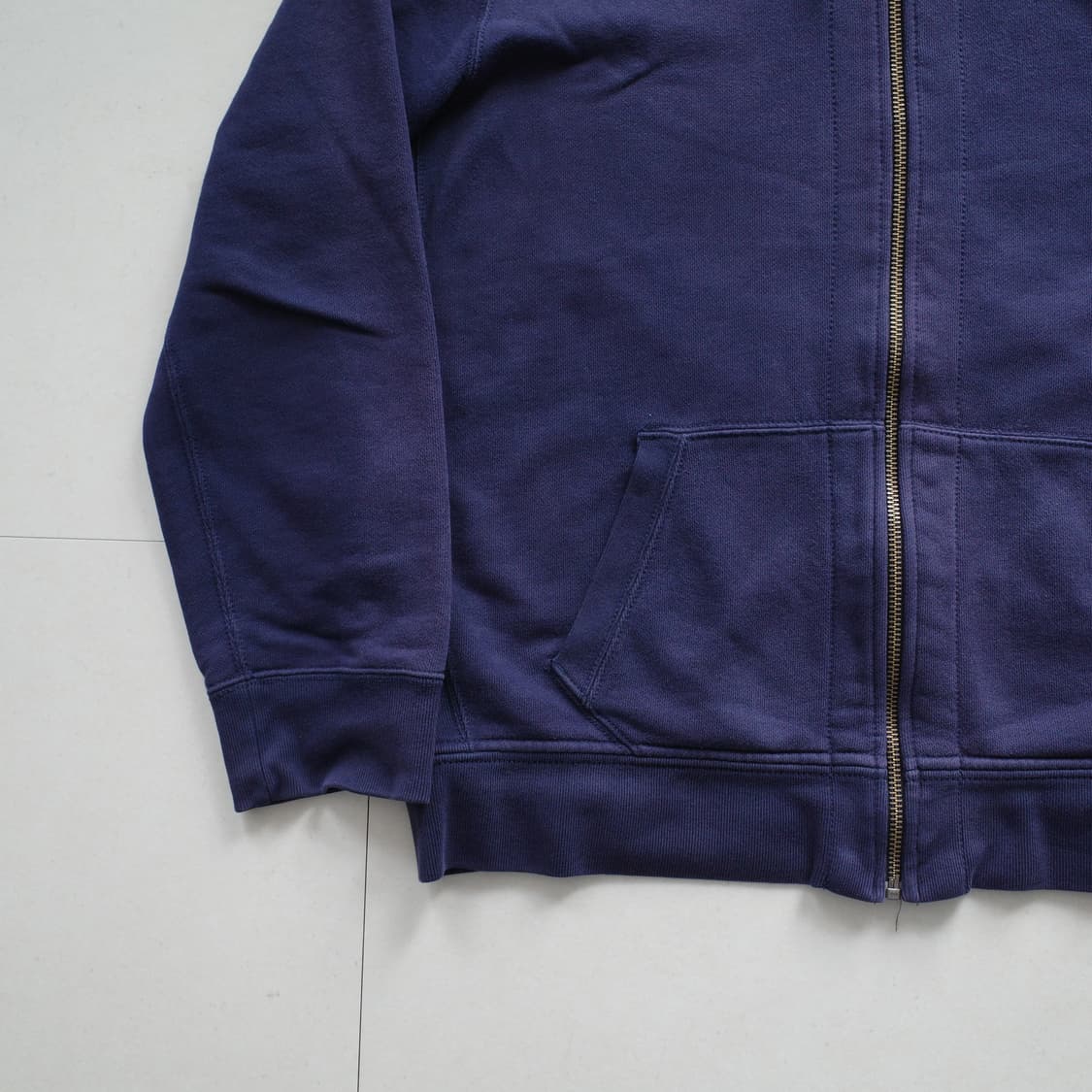 90s 폴로 랄프로렌 정품 네이비 써멀 후드 집업 XL 상품이미지4