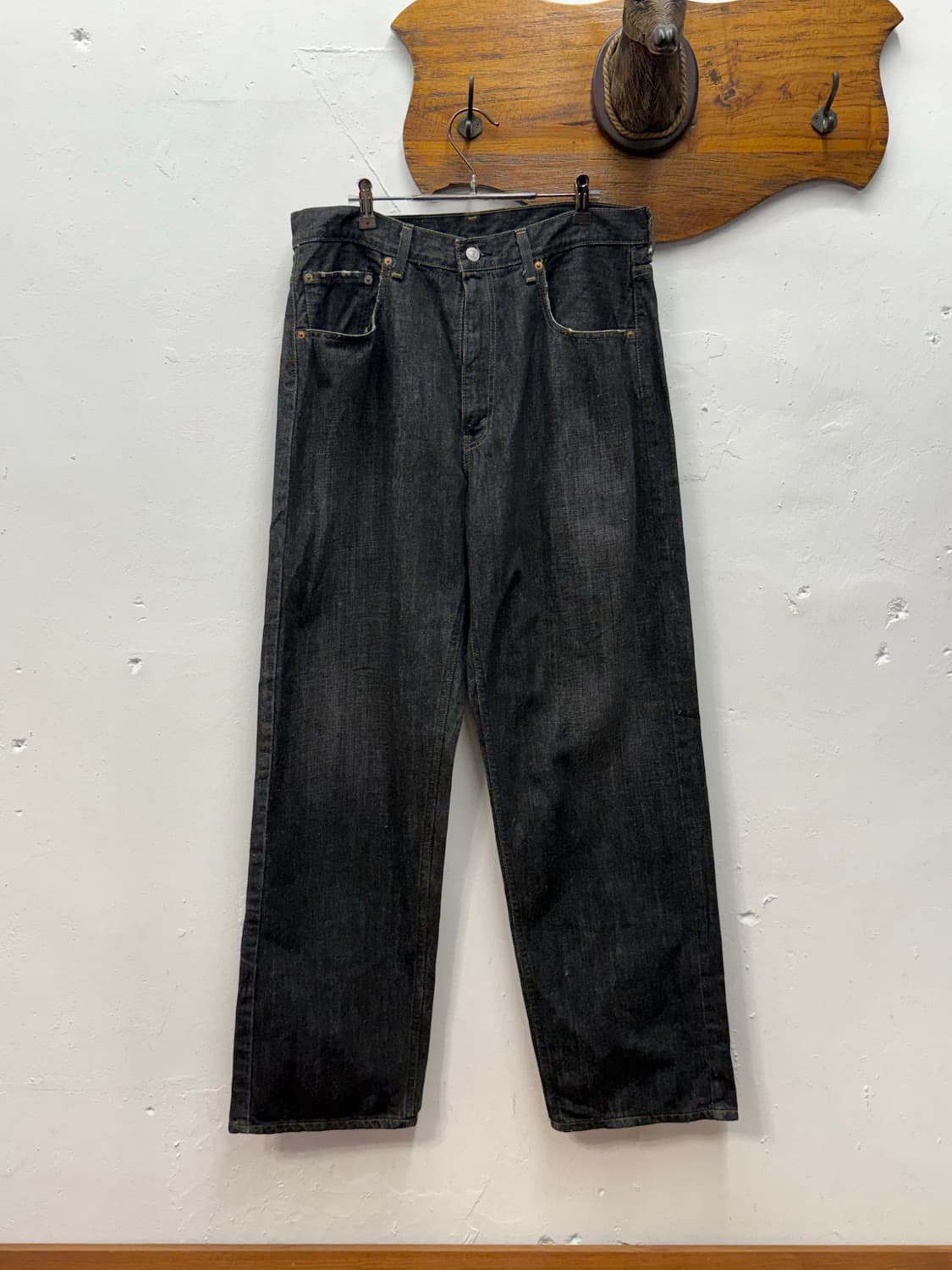 Japan Levi's 569 Loose Straight Black De 상품이미지5