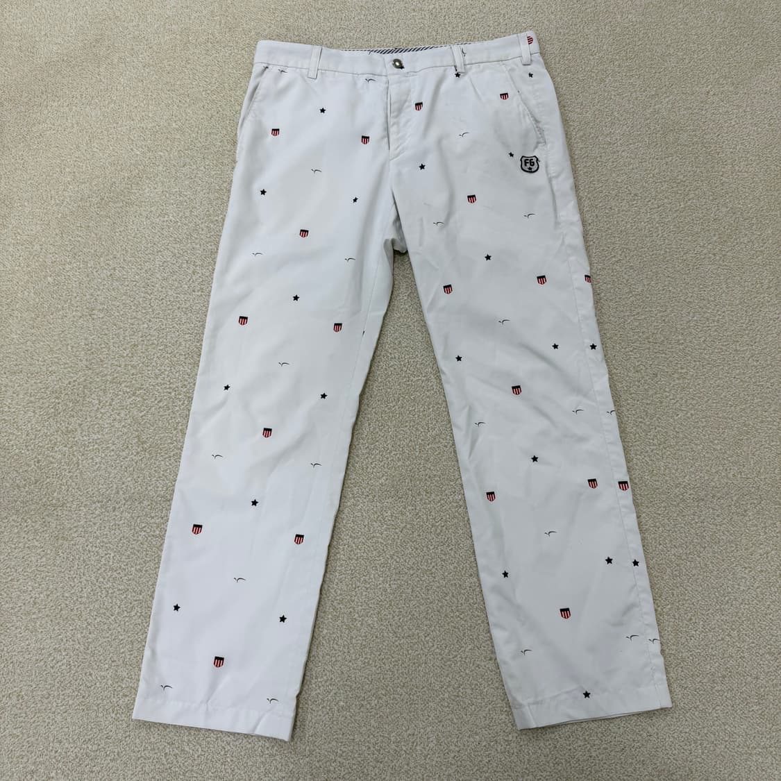 [실측확인] 팬텀 화이트 골프바지 0115T1 상품이미지1