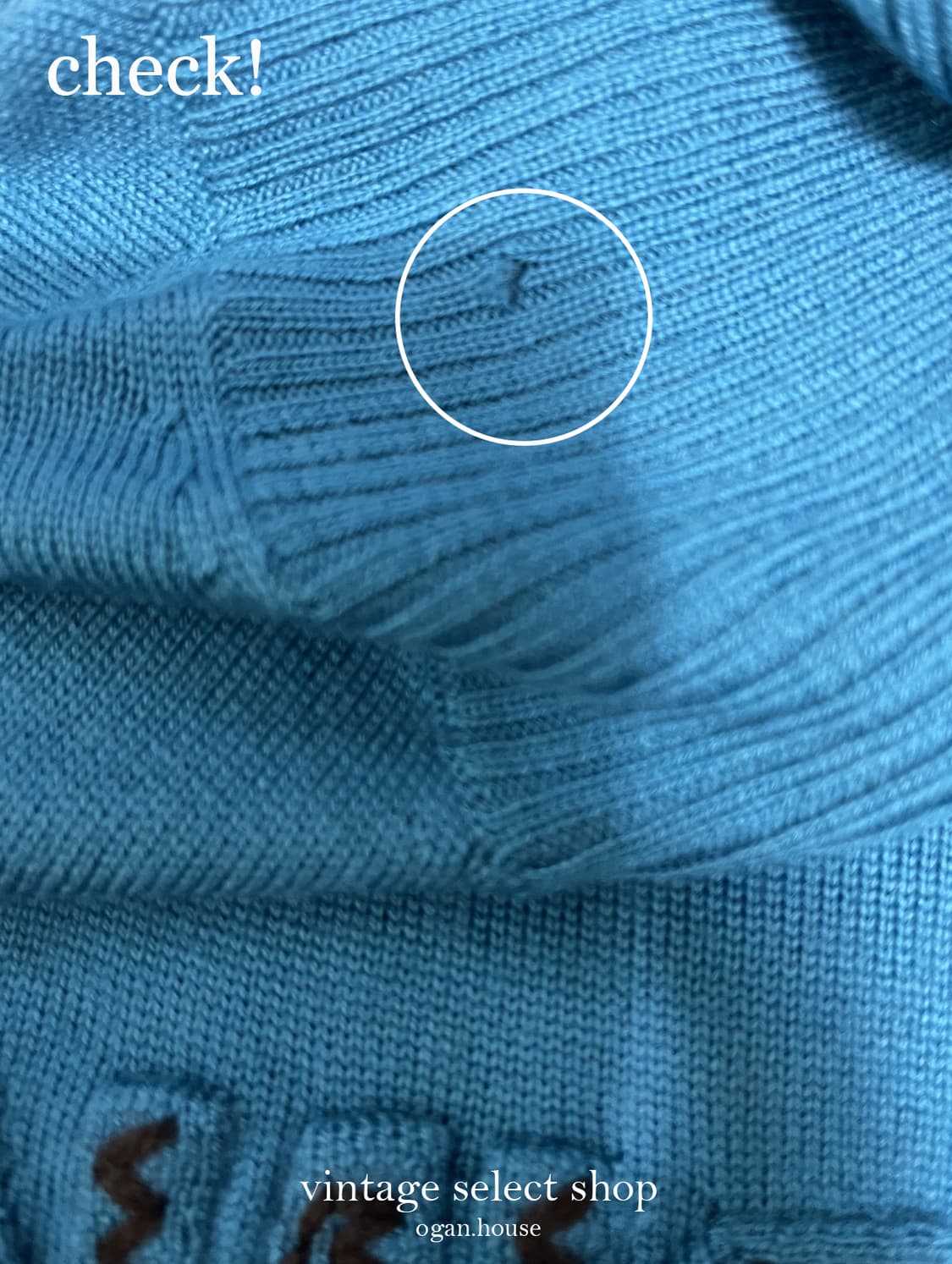 vintage “Sweet Angel” Turtleneck Knit 상품이미지6