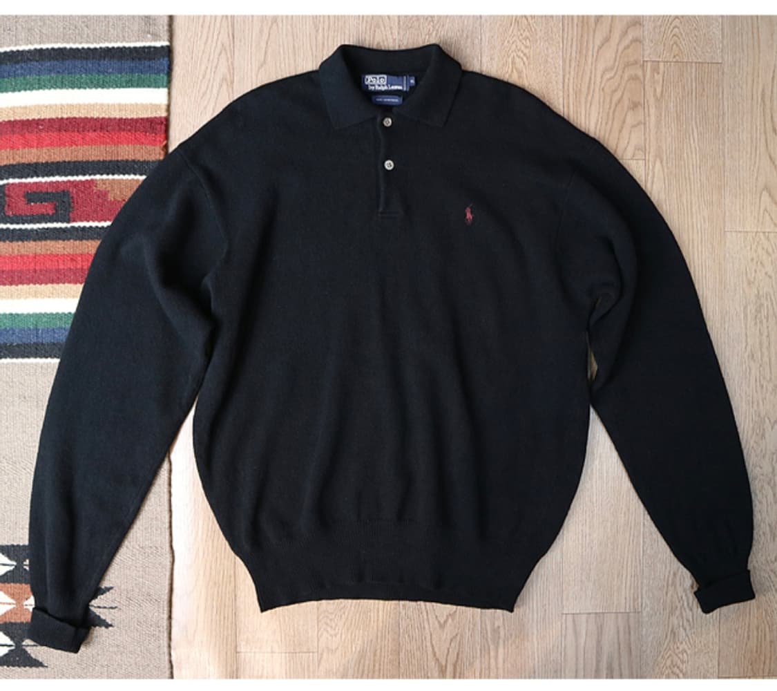 
일본판 90s polo ralph lauren 폴로 랄프로렌 카라 니트 상품이미지1