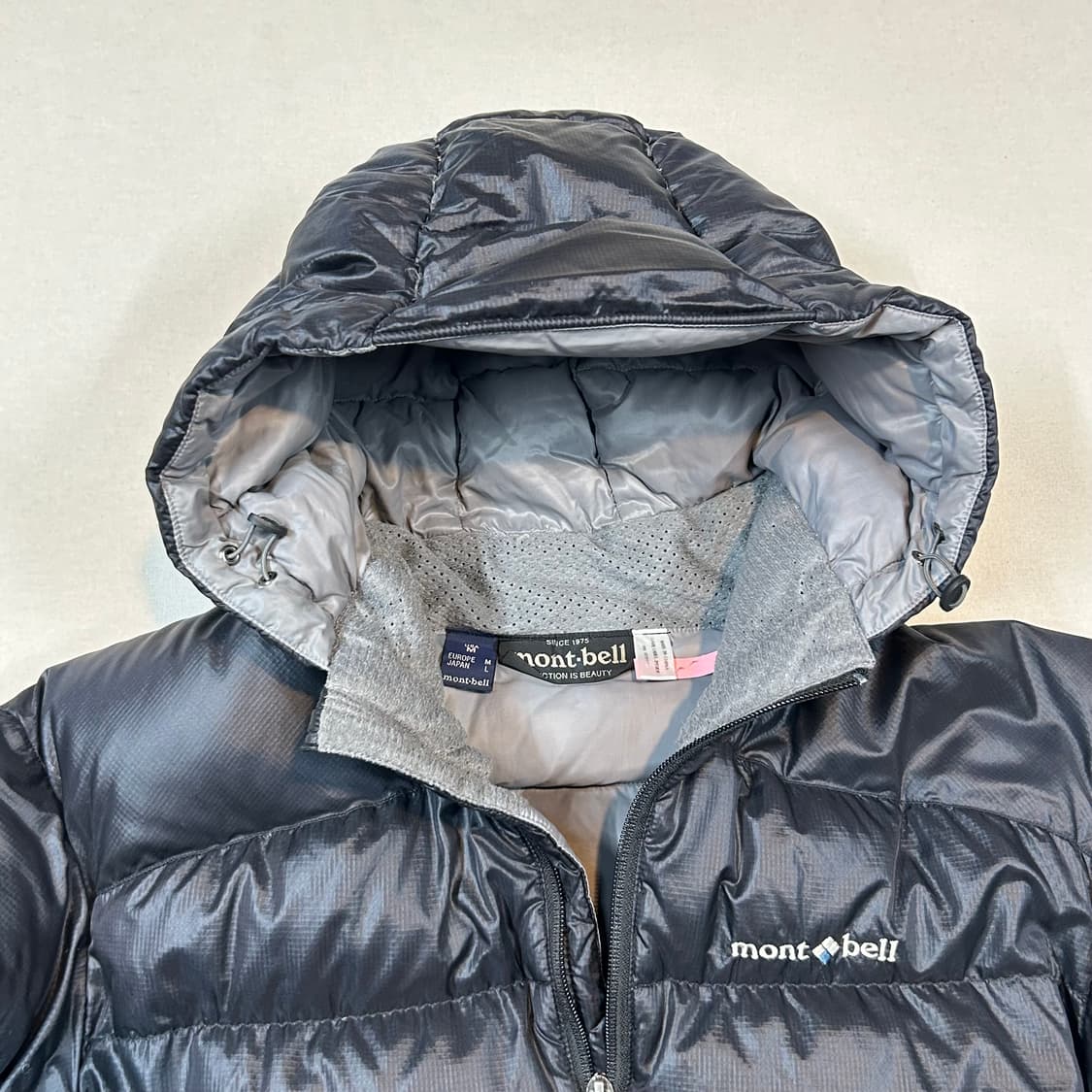 L) 몽벨 800 구스다운 거위털 패딩 블랙 상품이미지4