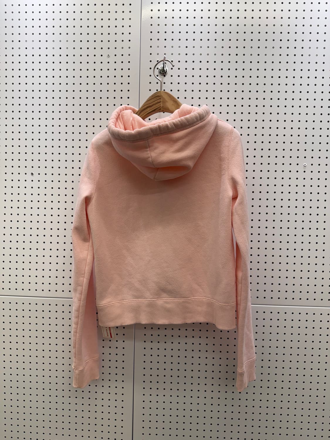 홀리스터 로고 라이트핑크 기모 후드집업 U1101 상품이미지3