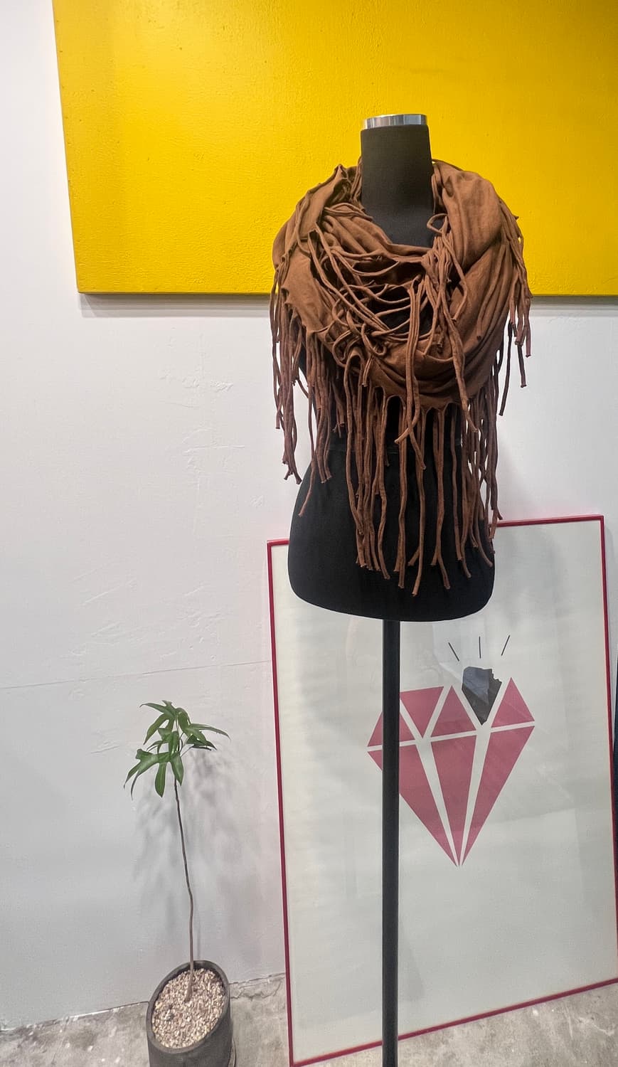 Tassels snood cotton Scarf 상품이미지1