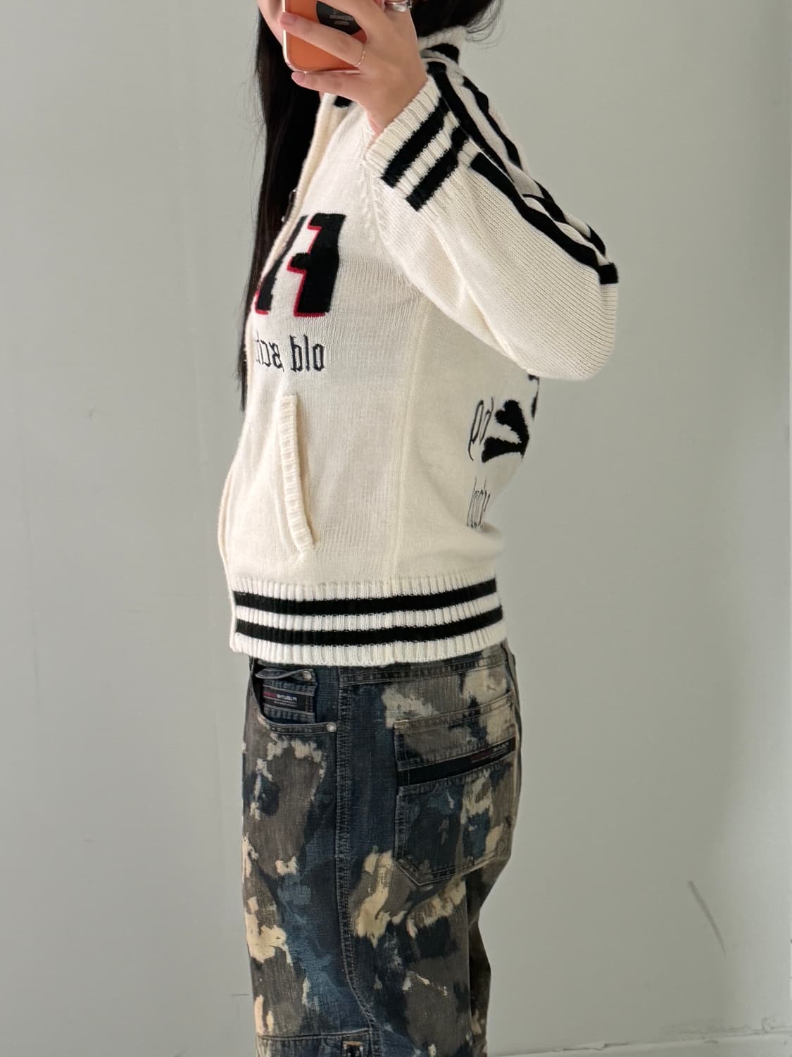 일본빈티지 SUNFORD CLUB 니트 가디건집업 상품이미지4