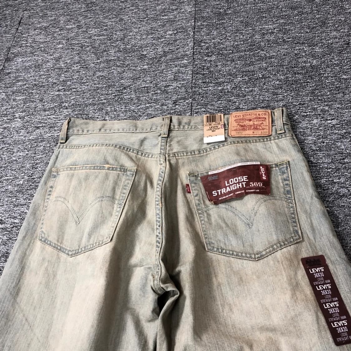 리바이스 USA 정품 levi 569 워싱 데님팬츠 상품이미지6
