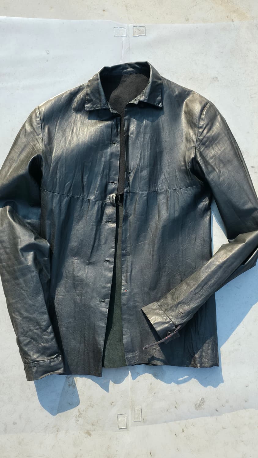 MA+ maurizio amadei 엠에이크로스 leather shirt 상품이미지1