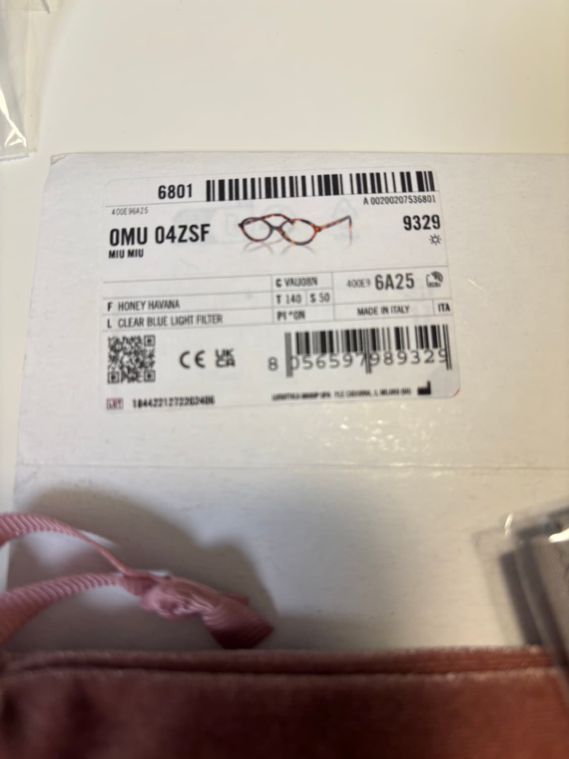 미우미우 리가드 안경 풀박스 상품이미지6
