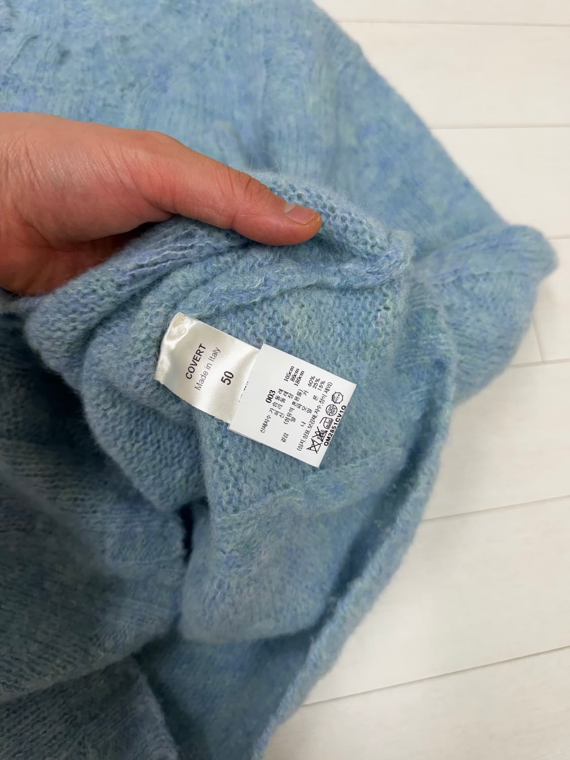 커버트(COVERT) 이태리 알파카 디스트레스드 스웨터 50 size 상 상품이미지4