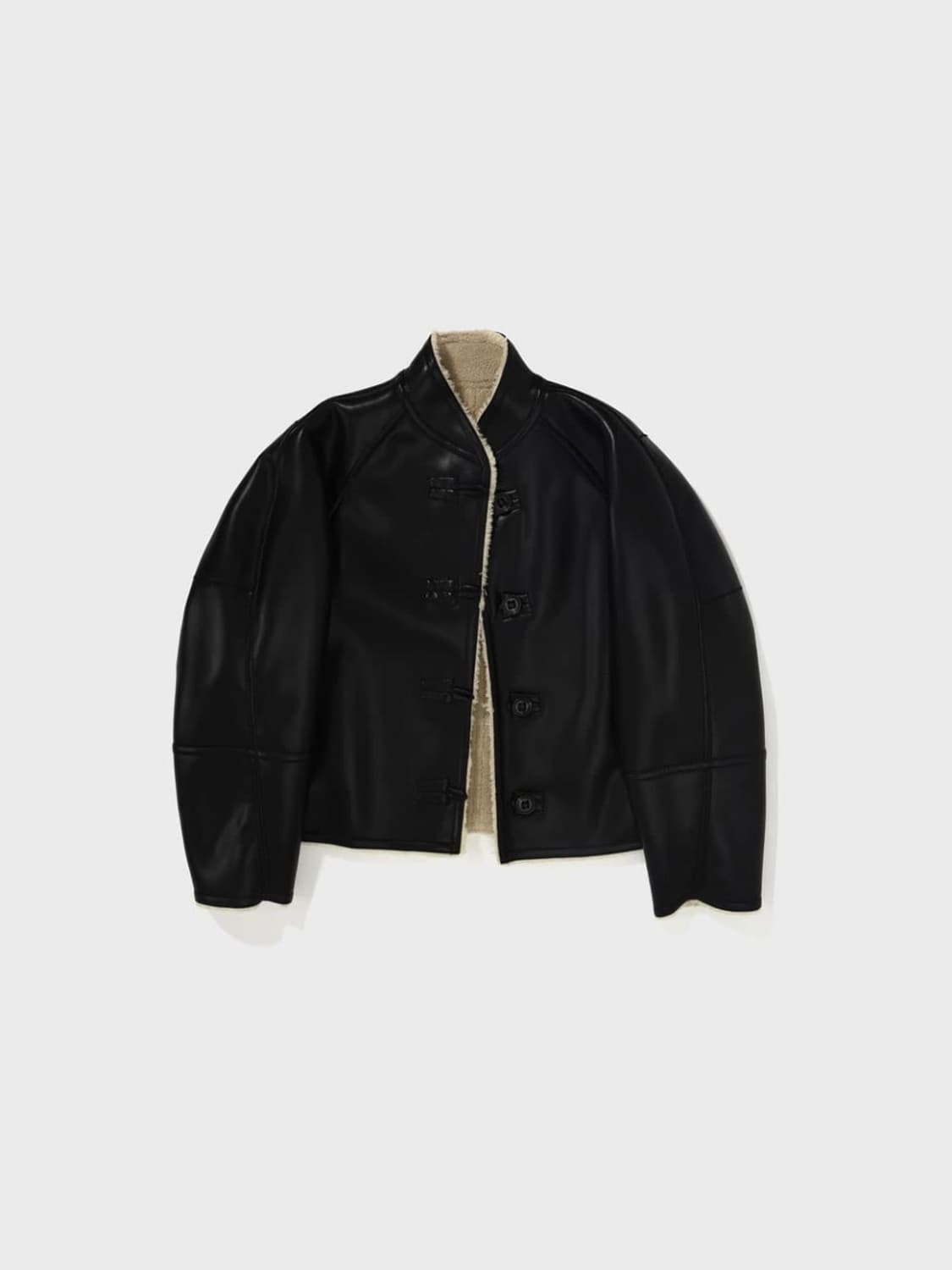 로우클래식 쇼트 시어링 리버시블 코트 무스탕 상품이미지2