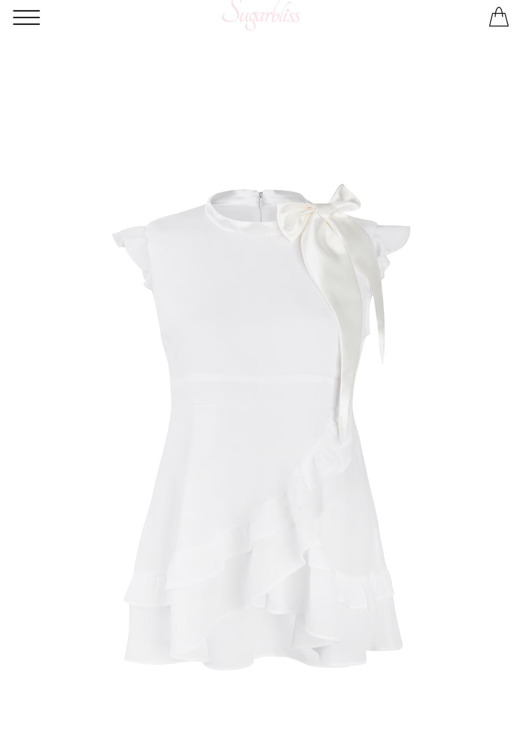 슈가블리스 블라우스 CLOUD BLOUSE (WHITE) 상품이미지1