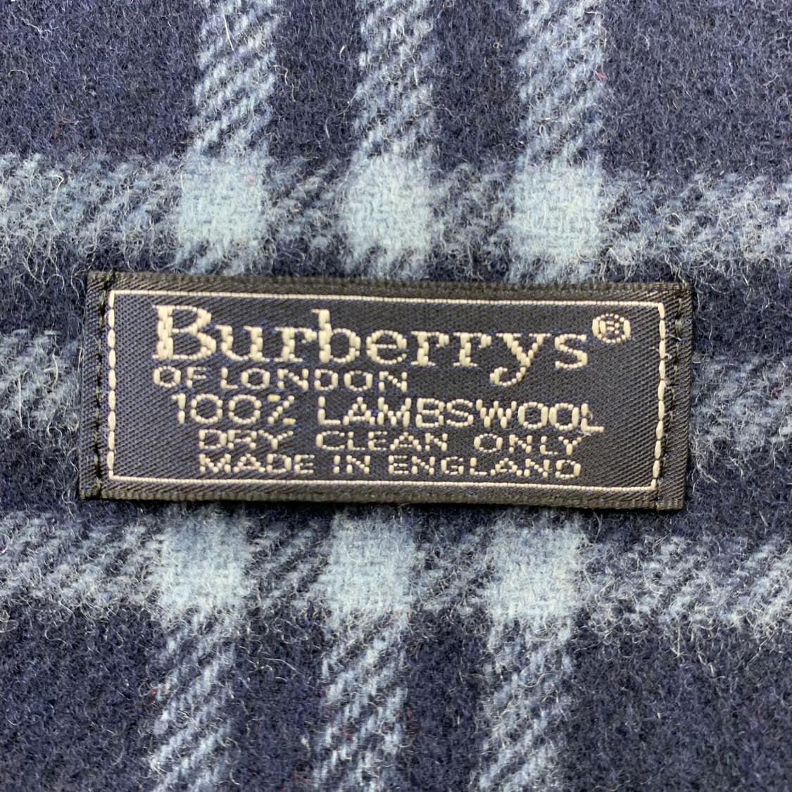 정품 버버리 네이비 노바체크 램스울 머플러 상품이미지3
