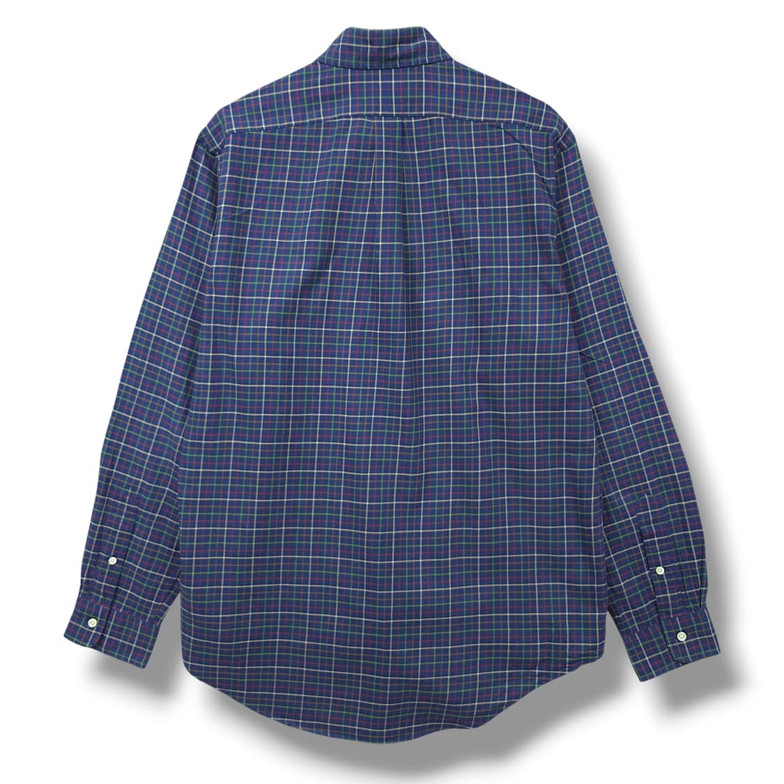 [L] 폴로 네이비 타탄체크 버건디포니 코튼 긴팔셔츠 상품이미지2