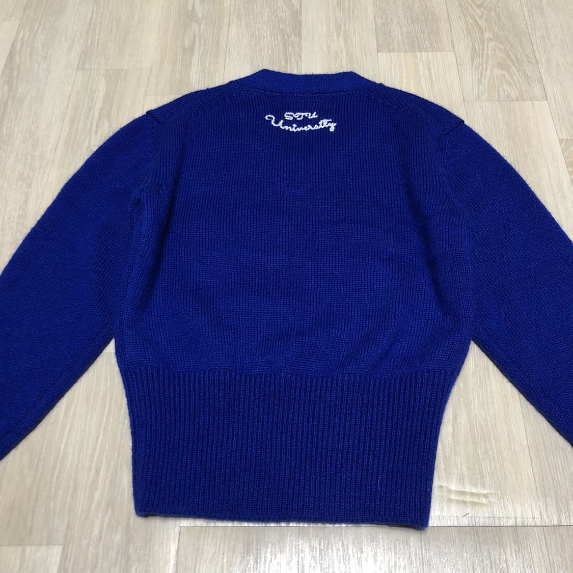 (우먼스 M) STU 우먼스 1990 V넥 니트 블루 상품이미지10