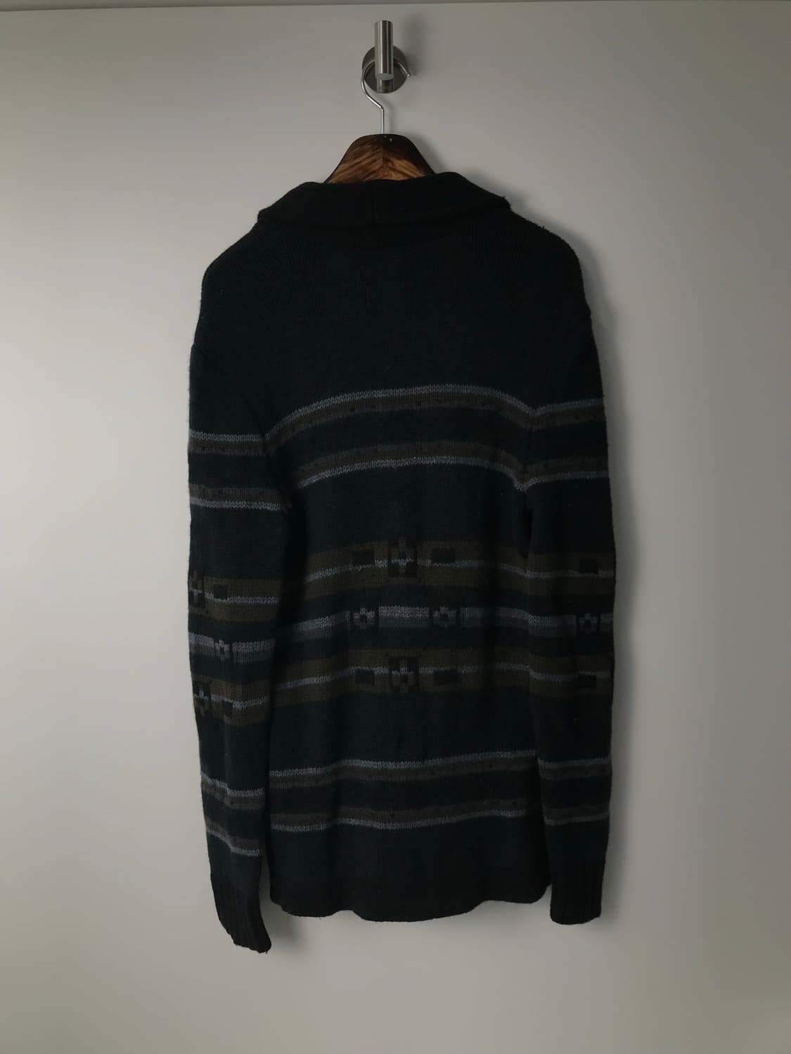 리바이스 패턴 니트 숄카라 가디건 상품이미지3