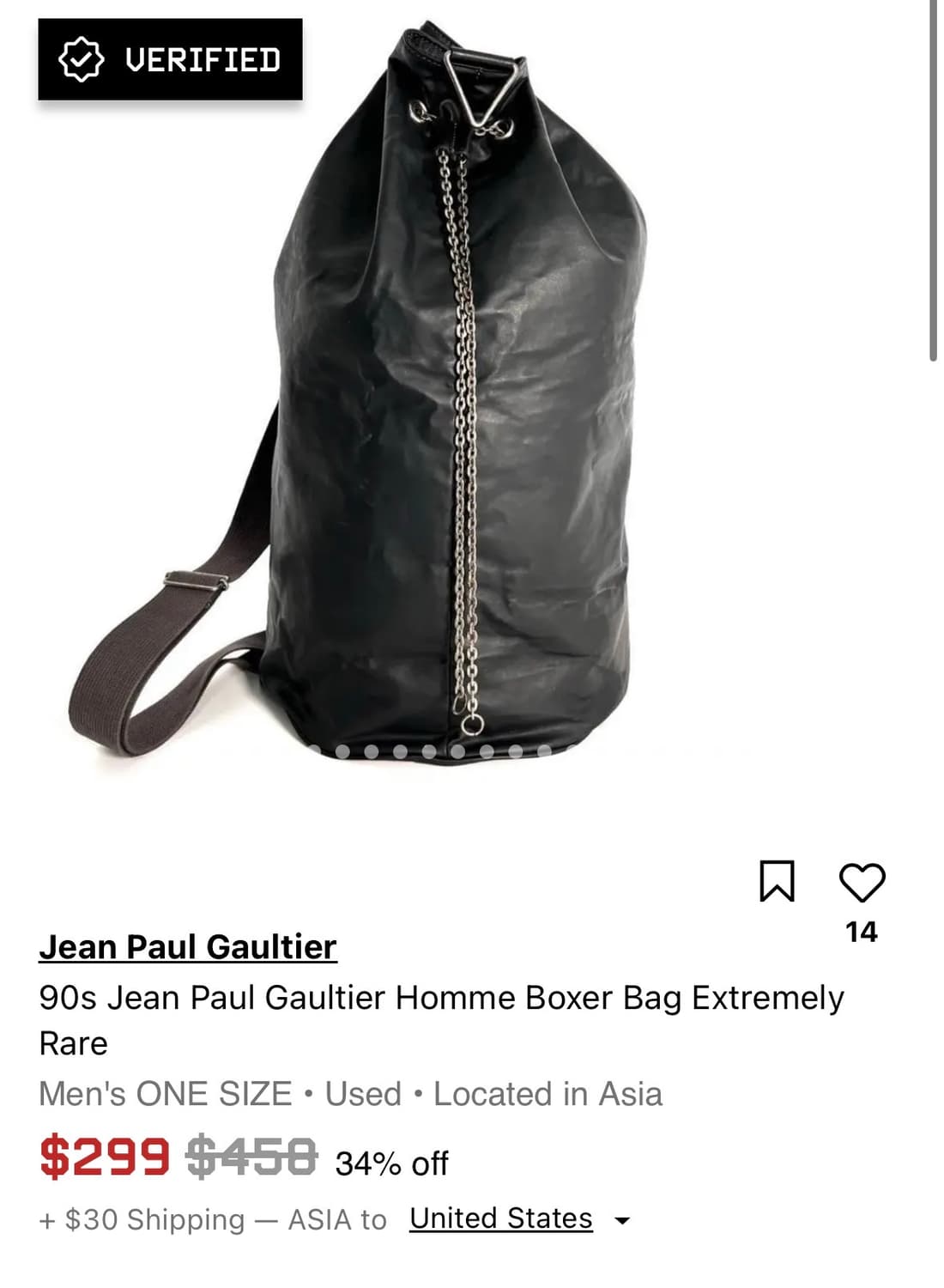 장폴고티에 복서 백 상품이미지2