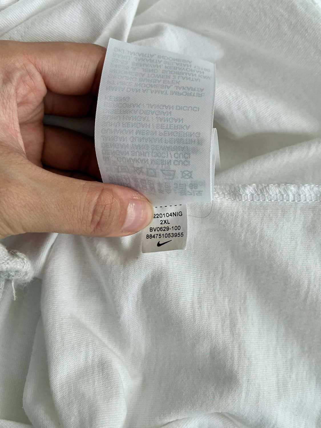 XXL) 나이키 빅로고 반팔 티셔츠 화이트 상품이미지7