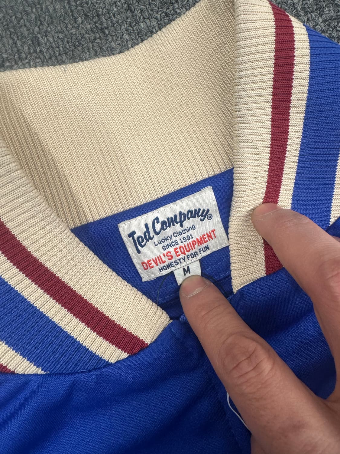 M)테드 컴퍼니 빈티지 프린팅 투톤 져지 상품이미지6