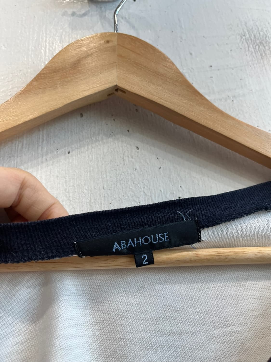 ABAHOUSE JPN 펑크 래글런 티셔츠 우먼즈 상품이미지5