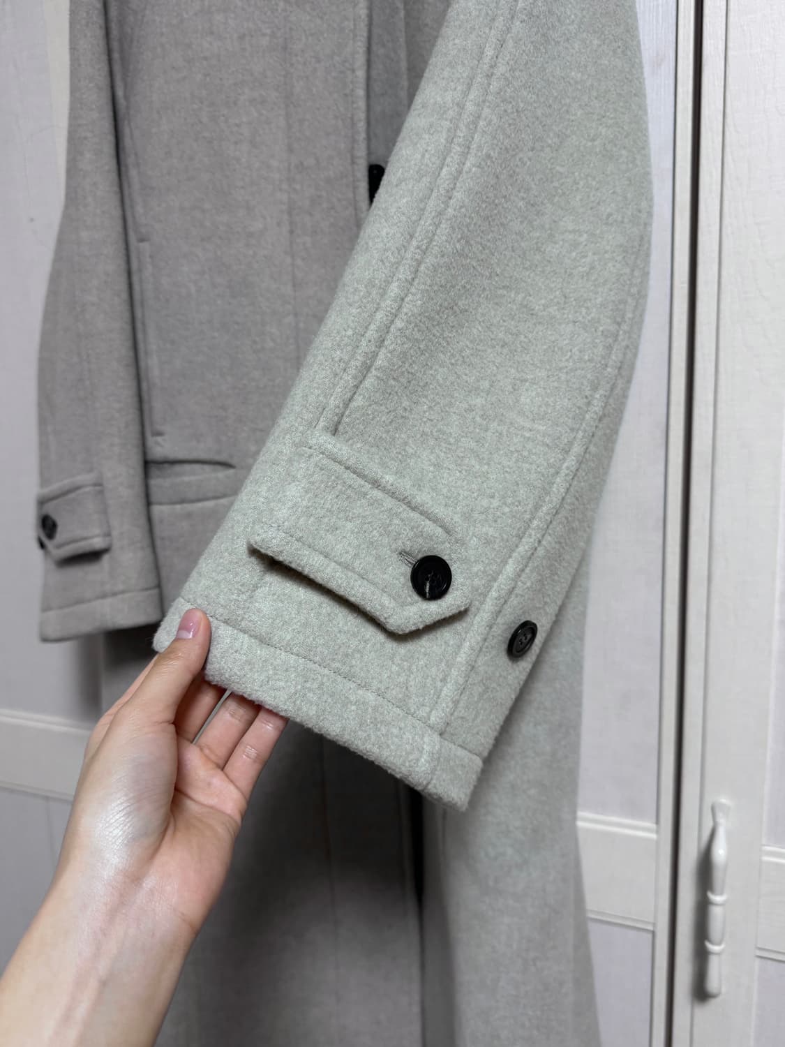 소치이 울캐시미어 발마칸 코트 상품이미지9