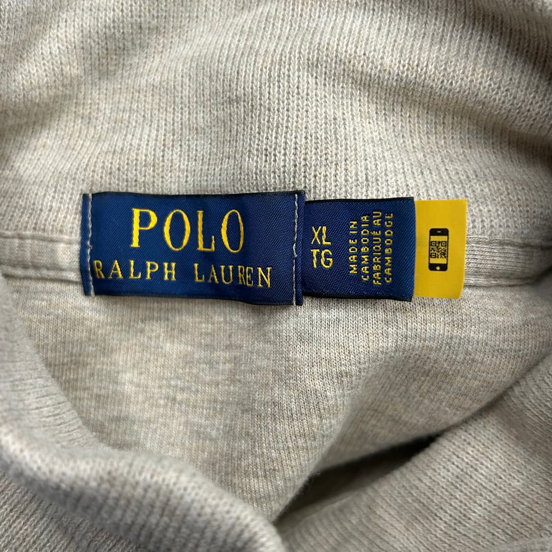 XL 폴로랄프로렌 오트밀 반집업 니트 상품이미지4