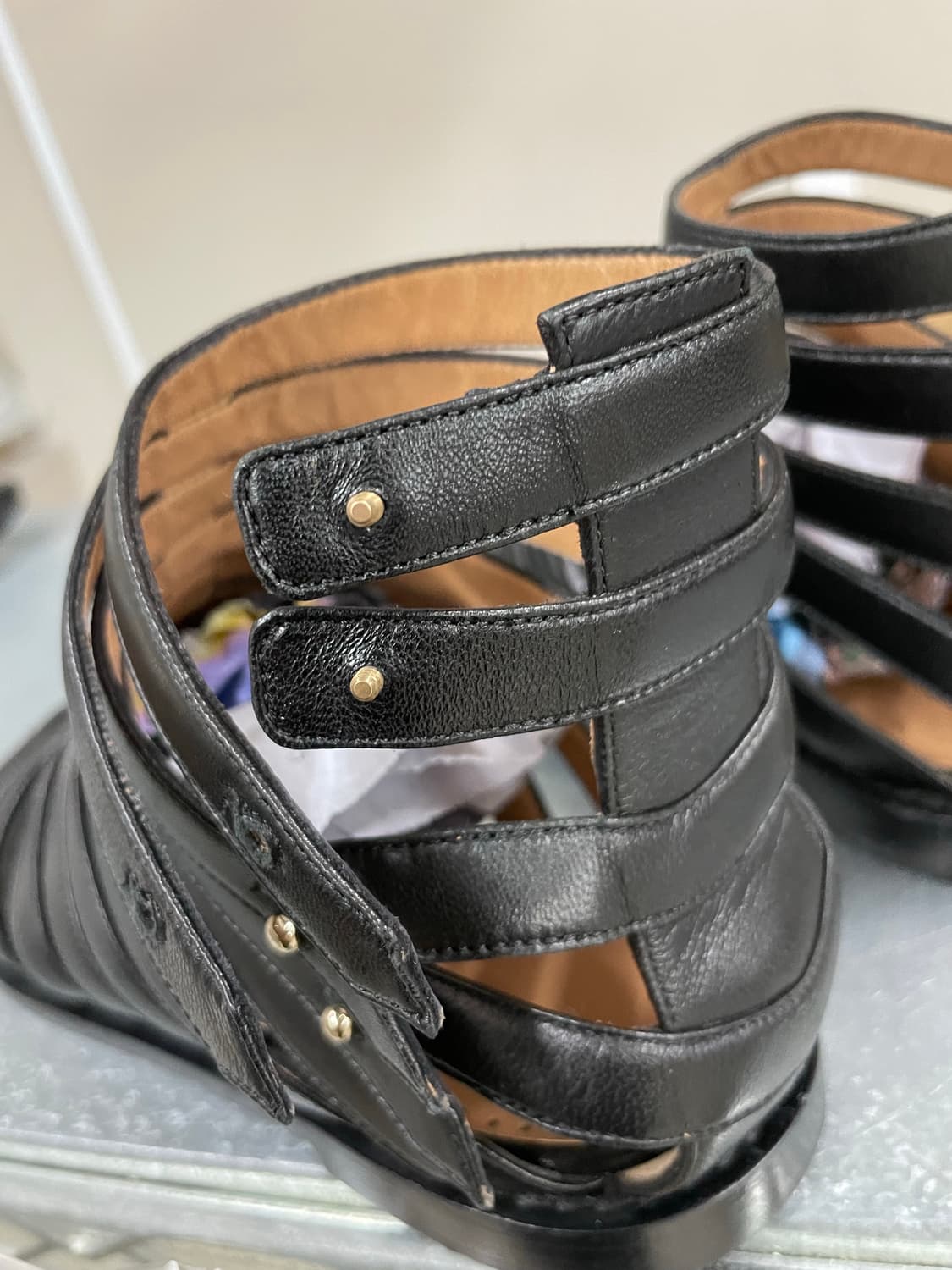 알렉사 와그너 스트랩 샌들 블랙 37.5 상품이미지10