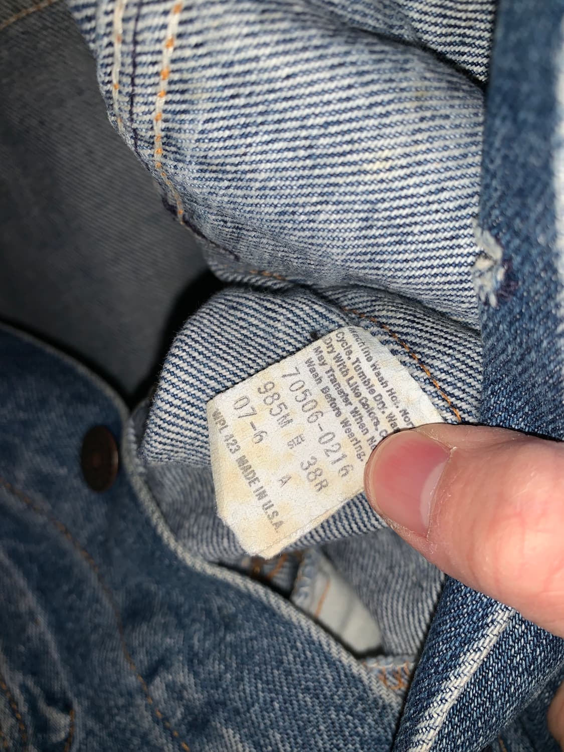 90년대 리바이스 트러커 데님 자켓 상품이미지6