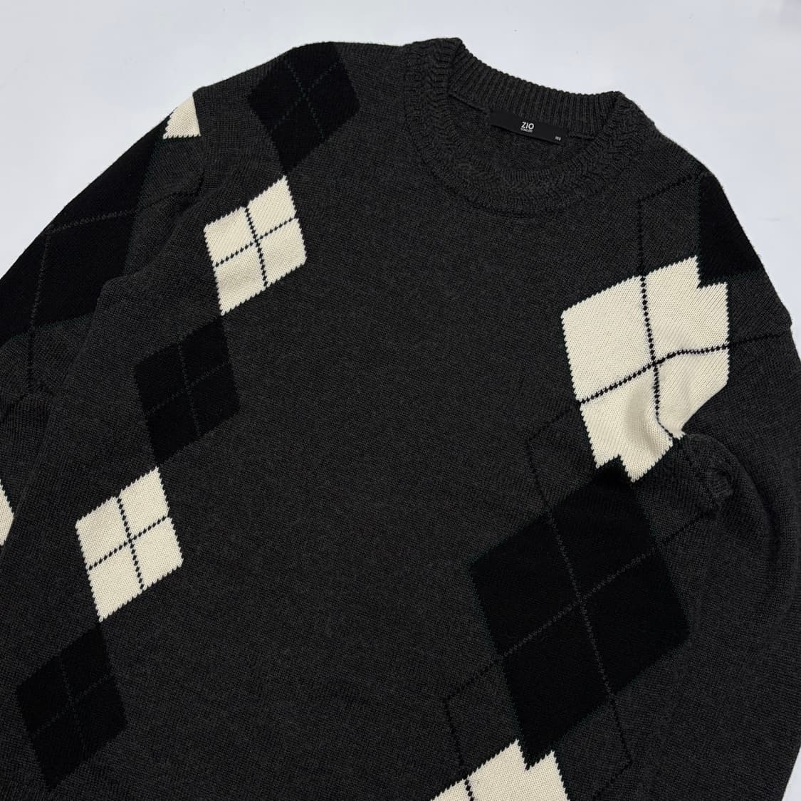 ZIOSONGZIO 지오송지오 아가일니트 100 상품이미지2