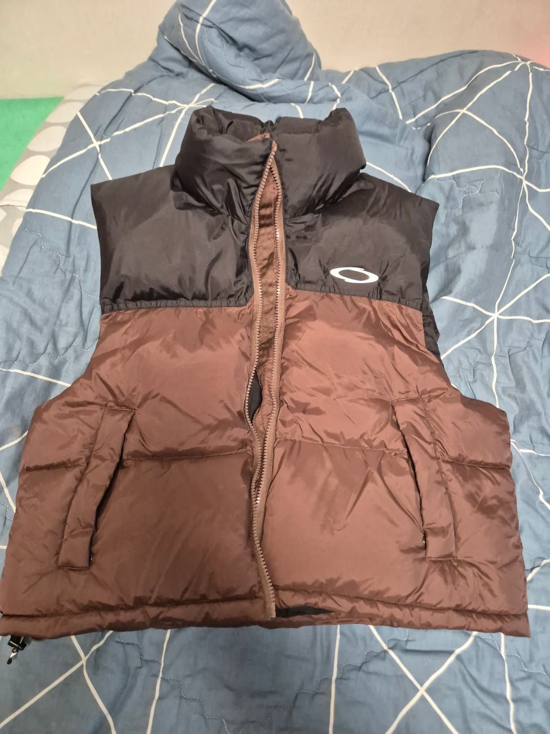 노이아고 패딩 조끼 브라운/블랙 상품이미지1