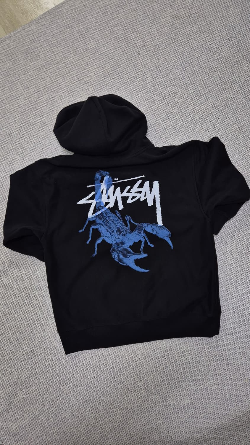 스투시 스콜피온 후드집업 블랙 XL(미착용상품) 상품이미지1