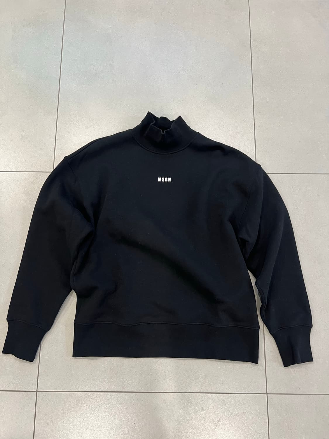 MSGM 터특넥 스웻셔츠 맨투맨 블랙 M 상품이미지4