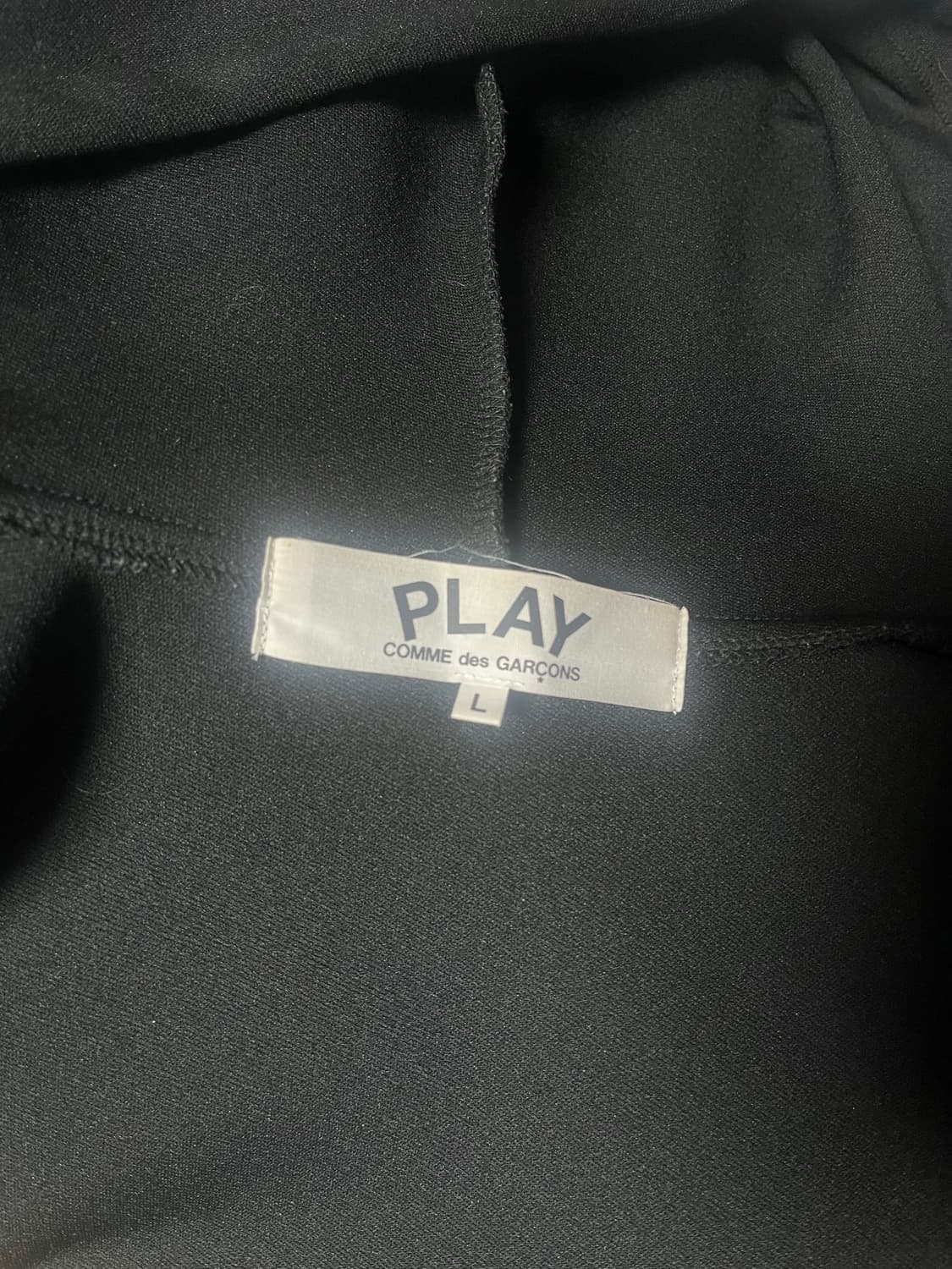 플레이 꼼데가르송 빅 블랙 하트 프린트 후드 집업 블랙L 상품이미지3