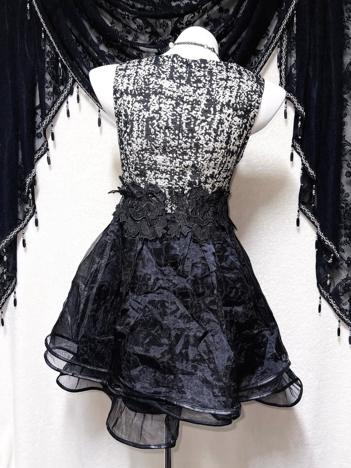 로맨틱고딕 고스로리 다크페어리 미니원피스 공겜 파티드레스 코스튬 연말 상품이미지8