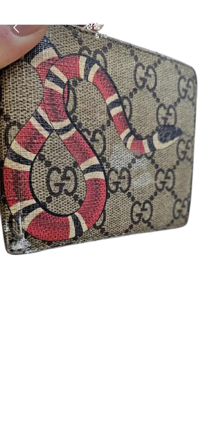 구찌 GG 스네이크 반지갑 팝니다  상품이미지4