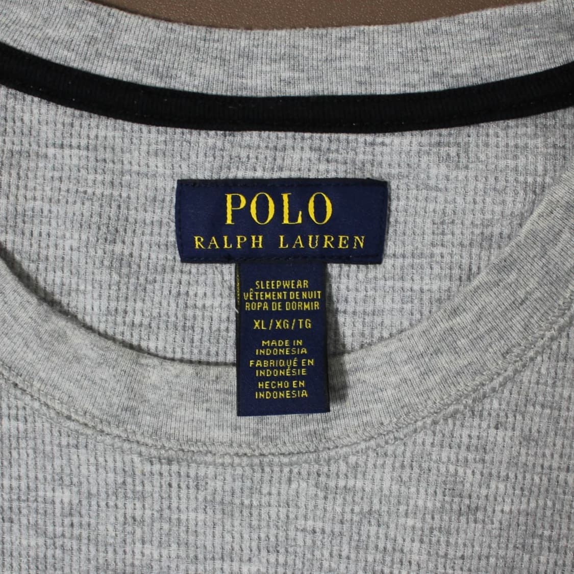 Polo 폴로 랄프로렌 그레이 와플 반팔 라운드 티  상품이미지3