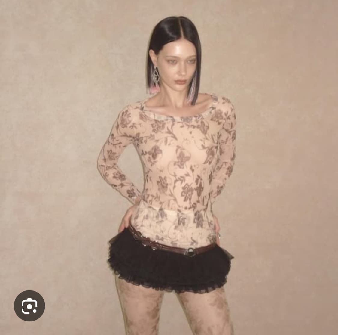 2000아카이브스 헤이즐 메쉬 매쉬 탑 상품이미지2