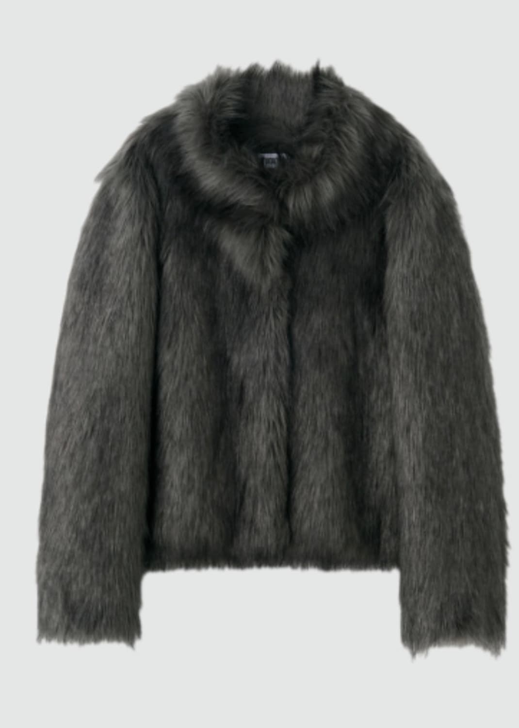 스튜디오테이블 Studiotable Fur Jacket - 카키그레이 상품이미지1