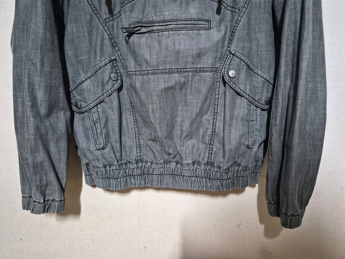 BURBERRY 버버리 데님 후드 하프집업 uk14(우리100) 상품이미지5