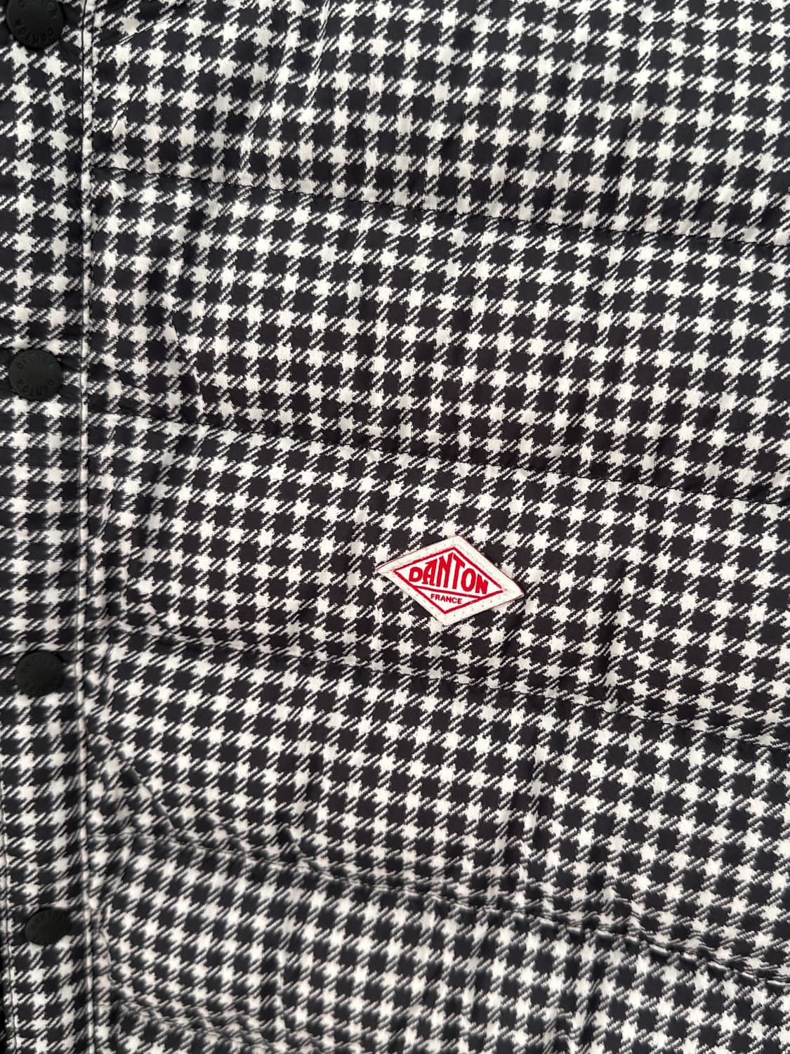 단톤 24FW 체크 크루넥 경량 패딩  상품이미지7