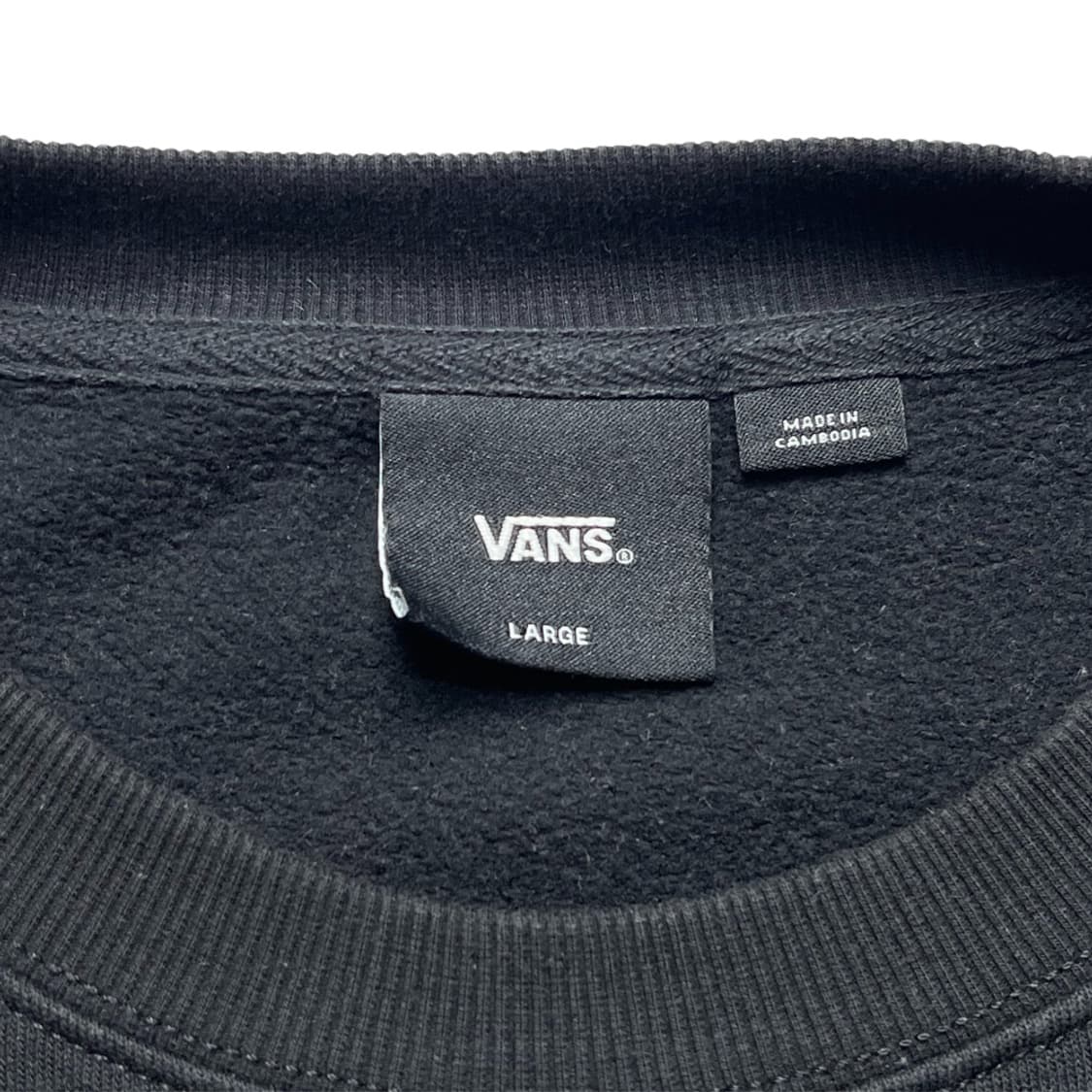 VANS 크롭 와이드 검정 맨투맨 중고 구제 빈티지 상품이미지3