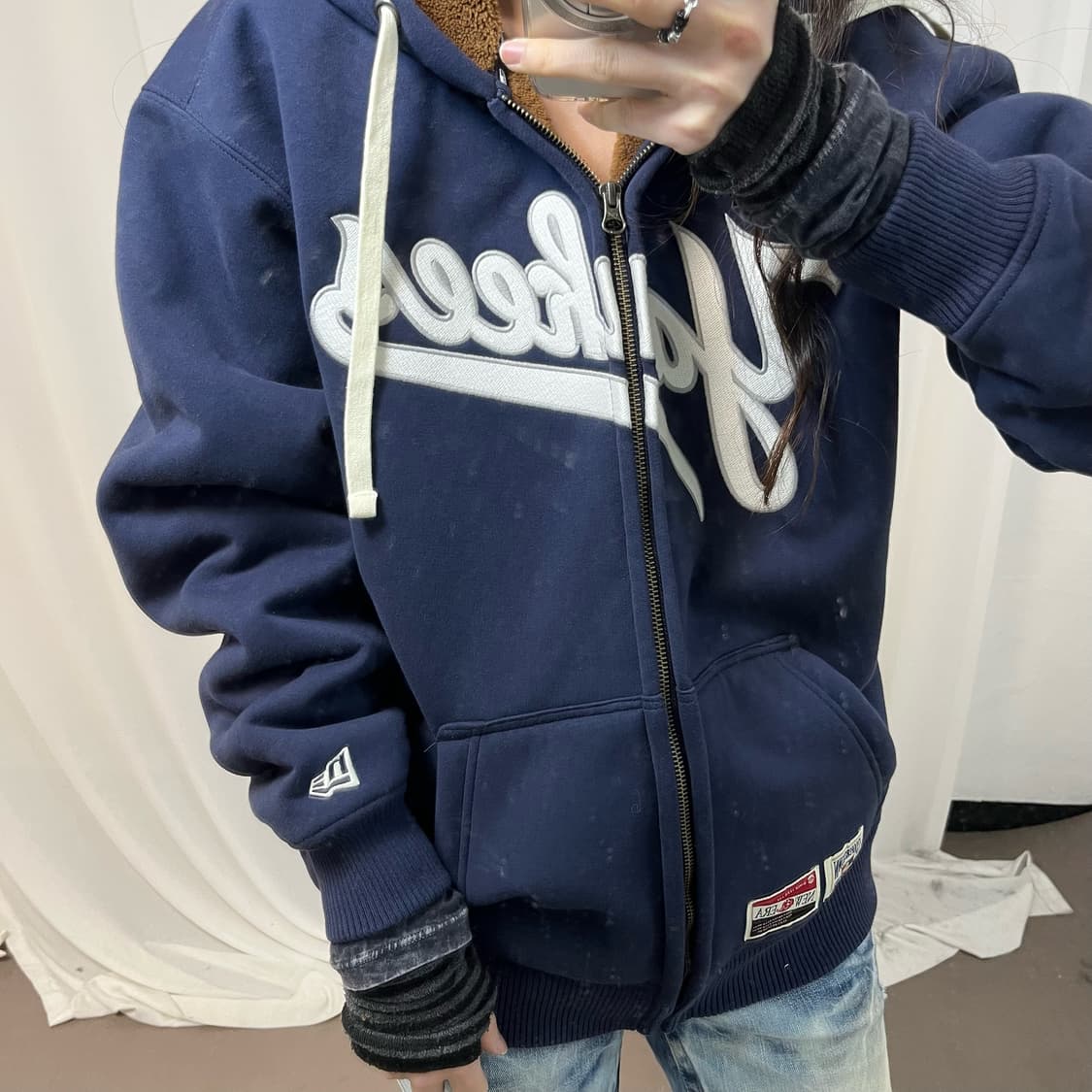 New Era Yankees Fleece Hoodie Zip-up  상품이미지3