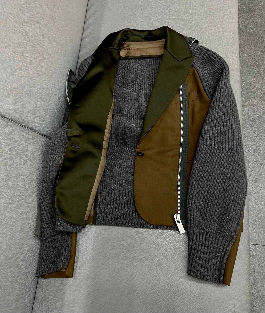 FW22 사카이 니트 수트 이중자켓(2) 상품이미지8