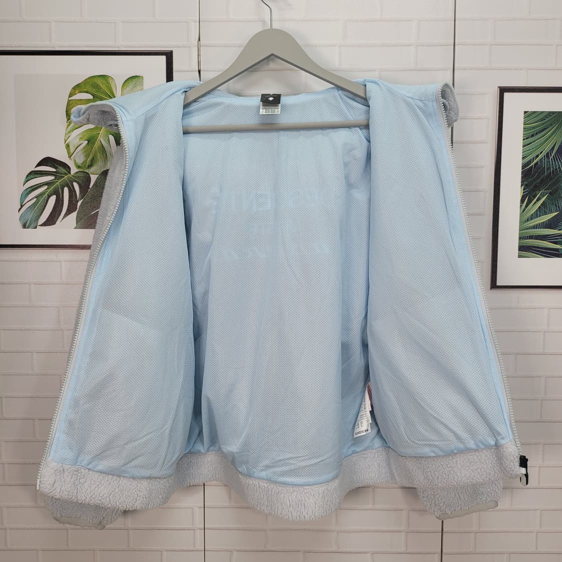 데상트 X 마세라티 셰르파 플리스 후드 집업 M 사이즈 상품이미지7