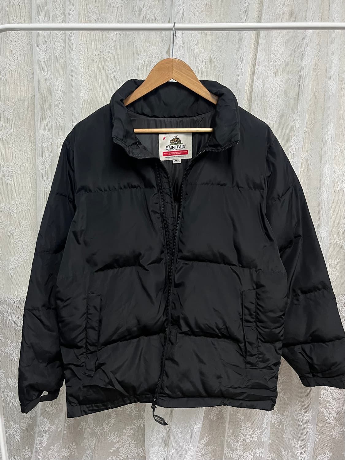 L) 세인트페인 패딩 점퍼 블랙 상품이미지3