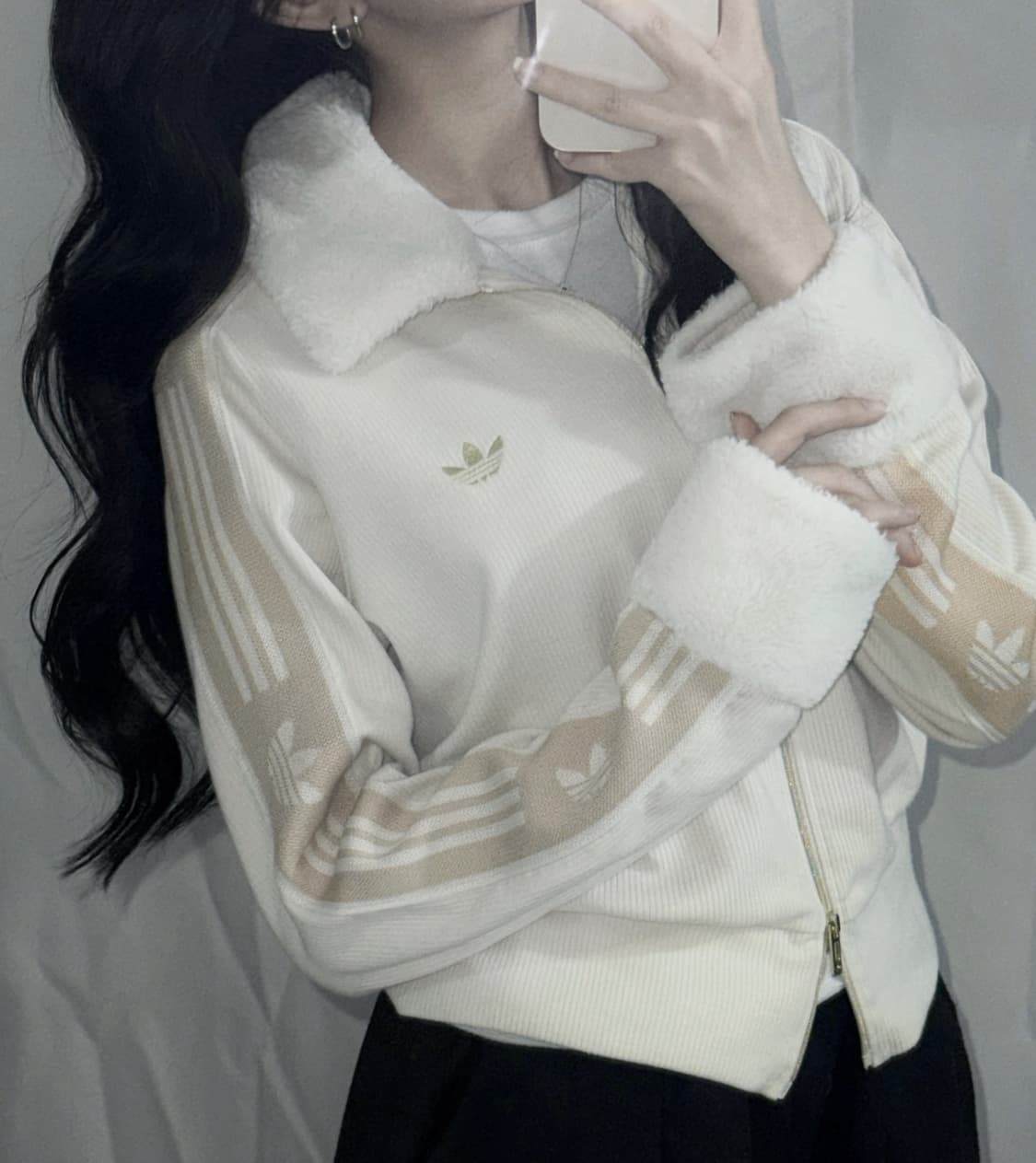 🐰아디다스 퍼 공주 여리 집업🪽🤍 상품이미지1