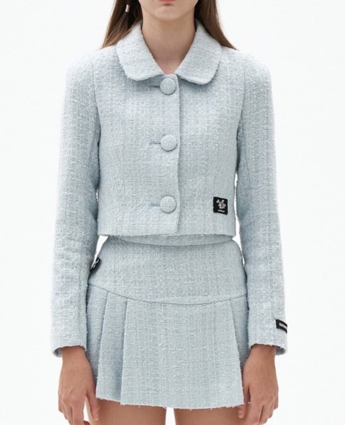 오드원아웃 트위드 셋업 숏자켓,미니스커트 S사이즈 상품이미지9