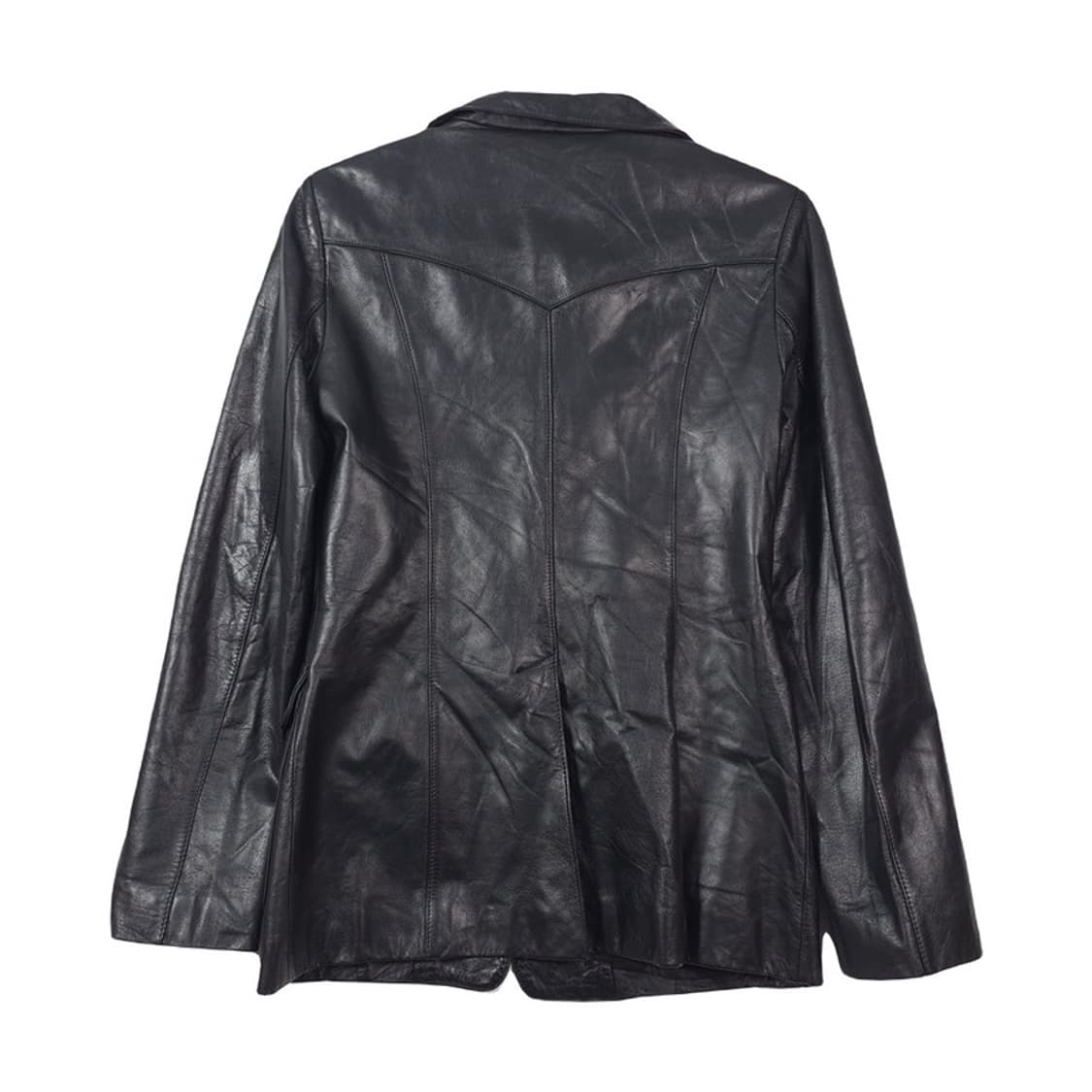 OTT 빈티지 리얼 소가죽 원버튼 레더 블레이저 66 상품이미지2