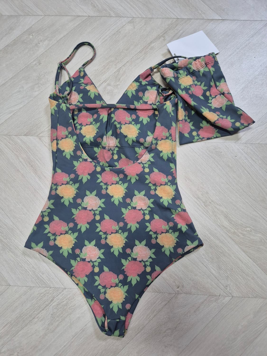 미사용 플리즈프로젝트 flower monokini 수영복 상품이미지6