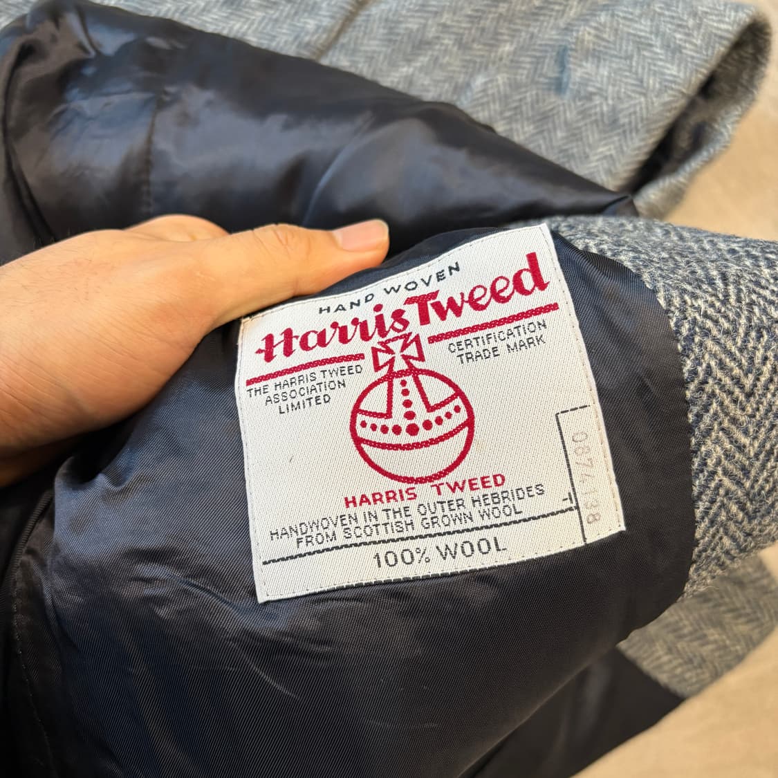 빈티지 해리스트위드 울 자켓 상품이미지6