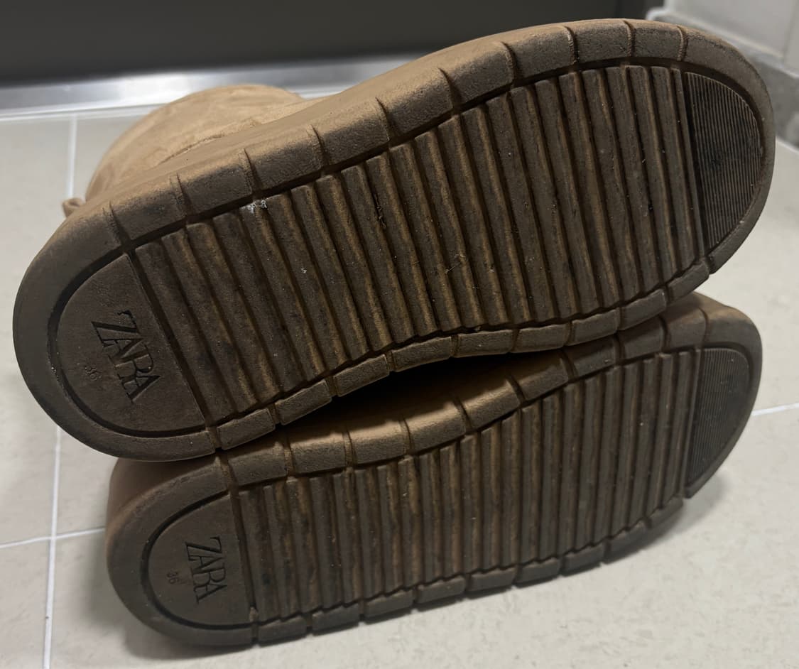 Zara 페이크 퍼 플랫폼 어그 부츠 상품이미지6